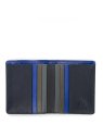 mywalit 4513 - CUIR DE VEAU - BLEU MARIN portefeuille rfid avec porte-monnaie plat portefeuille-homme