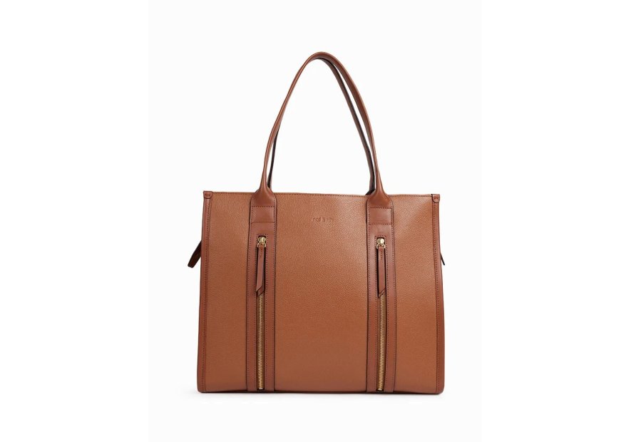 Nat & Nin OPERA. - CUIR DE VACHETTE FINITI cabas porté épaule Sac business