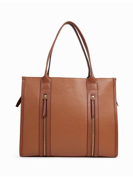 Nat & Nin OPERA. - CUIR DE VACHETTE FINITI cabas porté épaule sac-a-main-shopping-toile-ou-cuir
