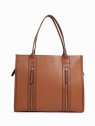Nat & Nin OPERA. - CUIR DE VACHETTE FINITI cabas porté épaule sac-a-main-shopping-toile-ou-cuir