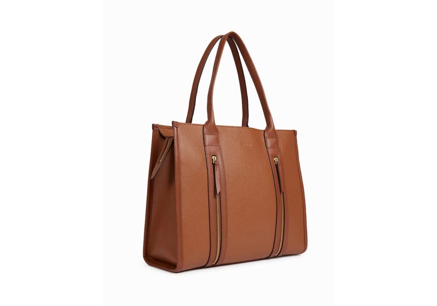 Nat & Nin OPERA. - CUIR DE VACHETTE FINITI cabas porté épaule Sac business