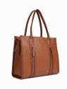 Nat & Nin OPERA. - CUIR DE VACHETTE FINITI cabas porté épaule sac-a-main-shopping-toile-ou-cuir