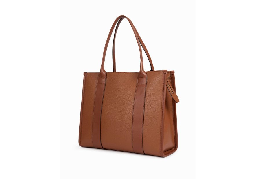 Nat & Nin OPERA. - CUIR DE VACHETTE FINITI cabas porté épaule Sac business