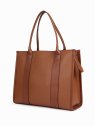 Nat & Nin OPERA. - CUIR DE VACHETTE FINITI cabas porté épaule sac-a-main-shopping-toile-ou-cuir