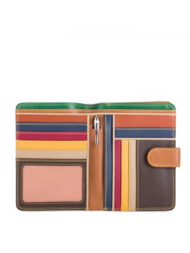 mywalit 229 - CUIR DE VEAU - BOSCO - 174 portefeuille à bouton-pression grand format Portefeuilles