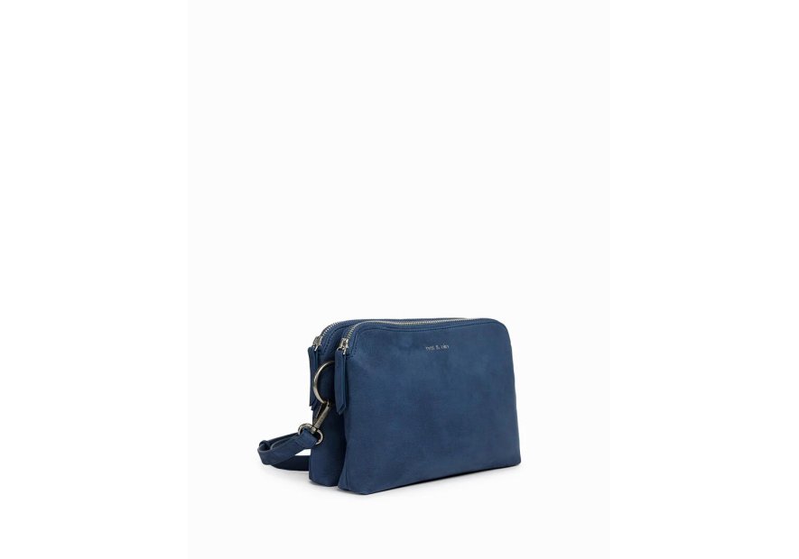 Nat & Nin NAEL - CUIR DE VACHETTE - MARINE nat&nin - nael - sac trotteur m Sac business