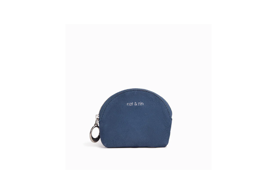 Nat & Nin YURI - CUIR DE VACHETTE - MARINE porte-monnaies Porte-monnaie