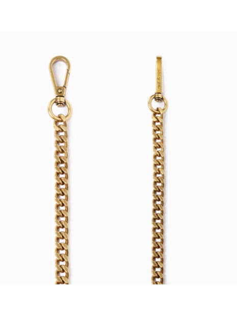 Nat & Nin JILL - MÉTAL - DORÉ bandoulière chainette métal jill bandouliere