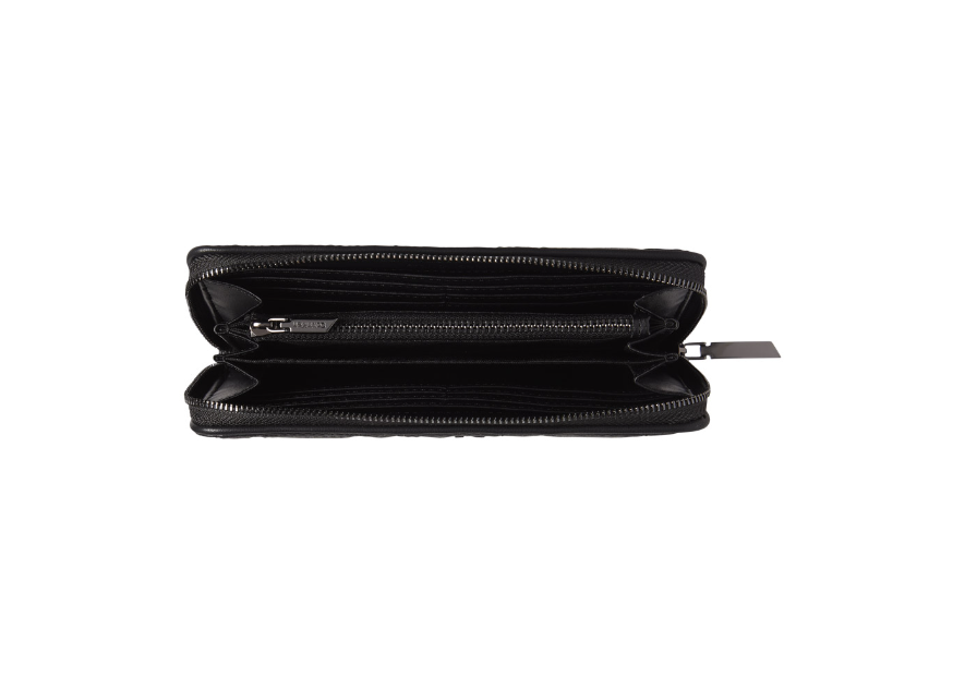 Calvin Klein K609912 - POLYURÉTHANE - NOIR -  calvin klein-re lock quilt-compagnon Porte-monnaie