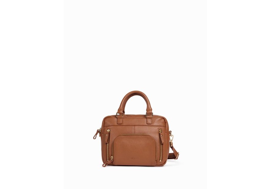 Nat & Nin MINI MACY - CUIR DE VACHETTE FIN mini macy porté travers Sac business