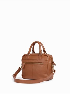 Nat & Nin MINI MACY - CUIR DE VACHETTE FIN mini macy porté travers Sac business