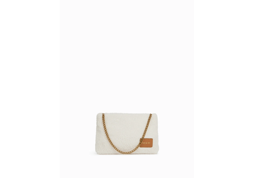 Nat & Nin MOLLY TEDDY - POLYESTER - CRÉME sac porté épaule teddy Sac business