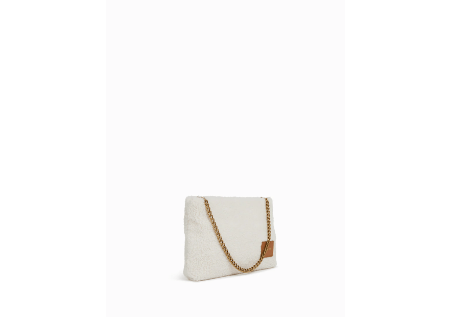 Nat & Nin MOLLY TEDDY - POLYESTER - CRÉME sac porté épaule teddy Sac business