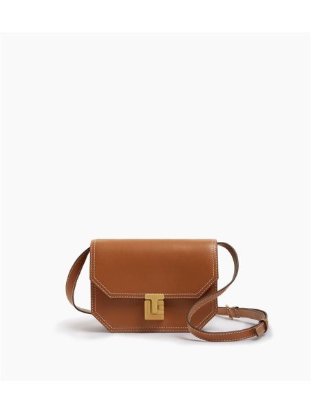 Le Tanneur TROS1200 petit sac bandoulière en cuir lisse rose Sacs à mains