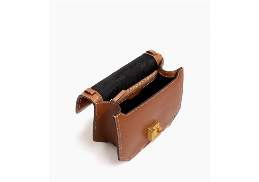 Le Tanneur TROS1200 petit sac bandoulière en cuir lisse rose Sacs à mains