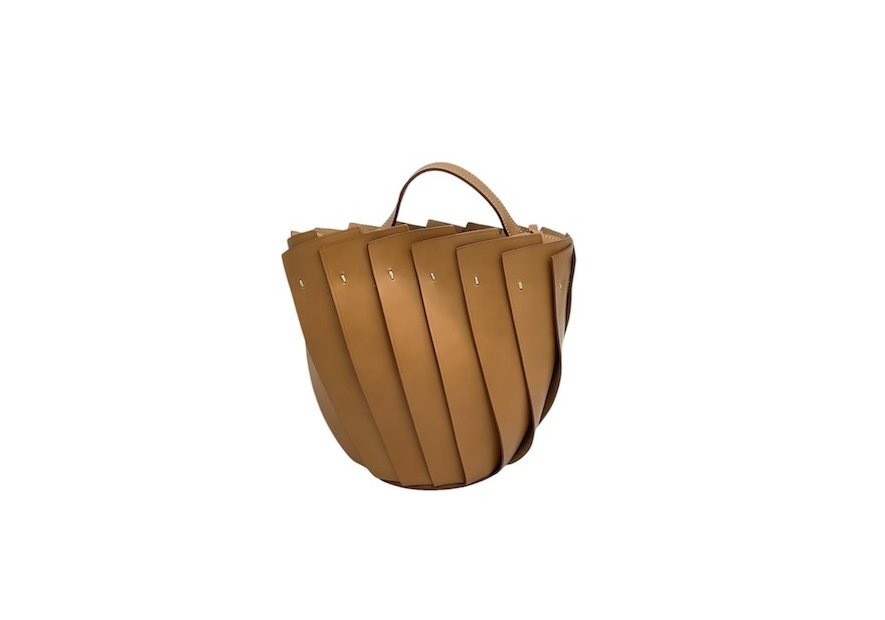 boldrini 07371 - CUIR DE VACHETTE - NATUR sac seau en lame de cuir boldrini Sacs à mains