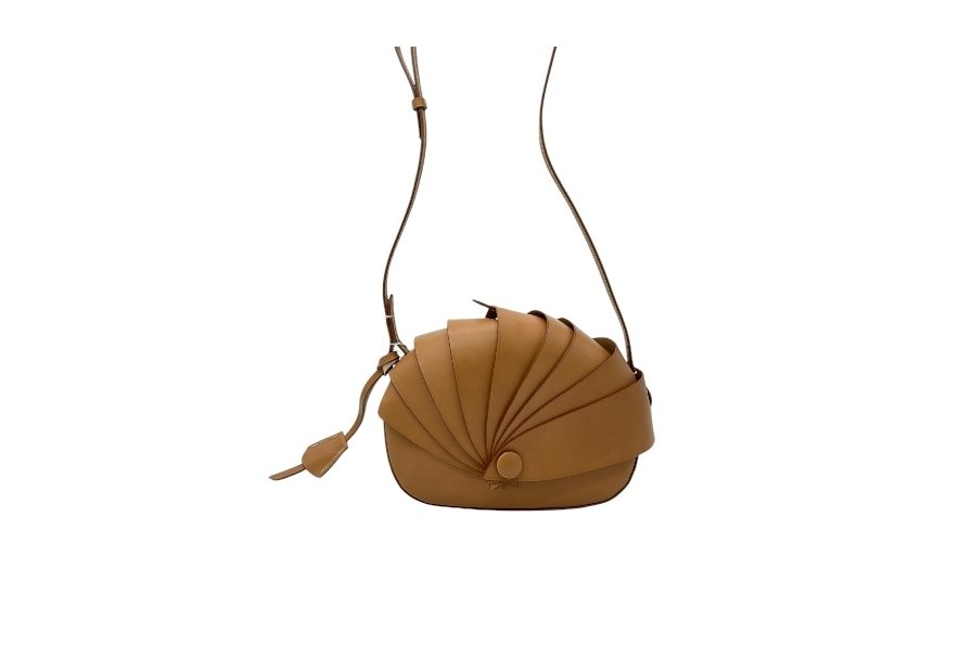 boldrini 07327 - CUIR DE VACHETTE - NATUR petit sac porté travers ouverture lame de cuir Sac business