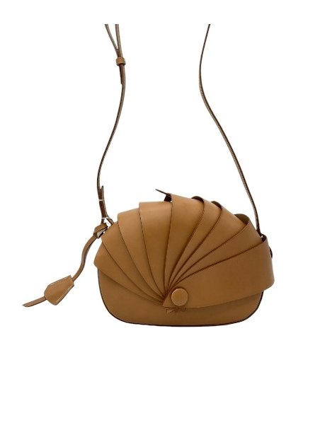 boldrini 07327 - CUIR DE VACHETTE - NATUR petit sac porté travers ouverture lame de cuir Sac business