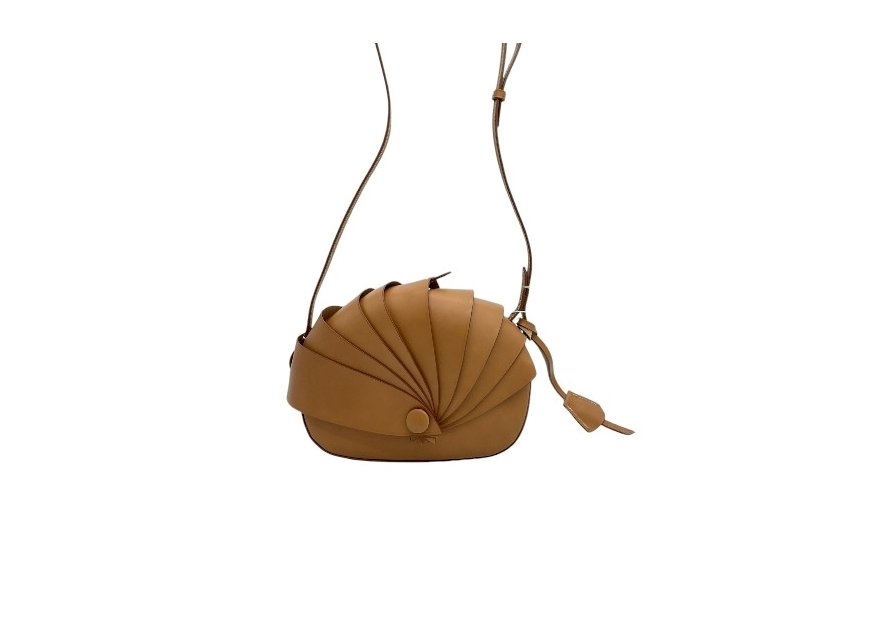 boldrini 07327 - CUIR DE VACHETTE - NATUR petit sac porté travers ouverture lame de cuir Sac business