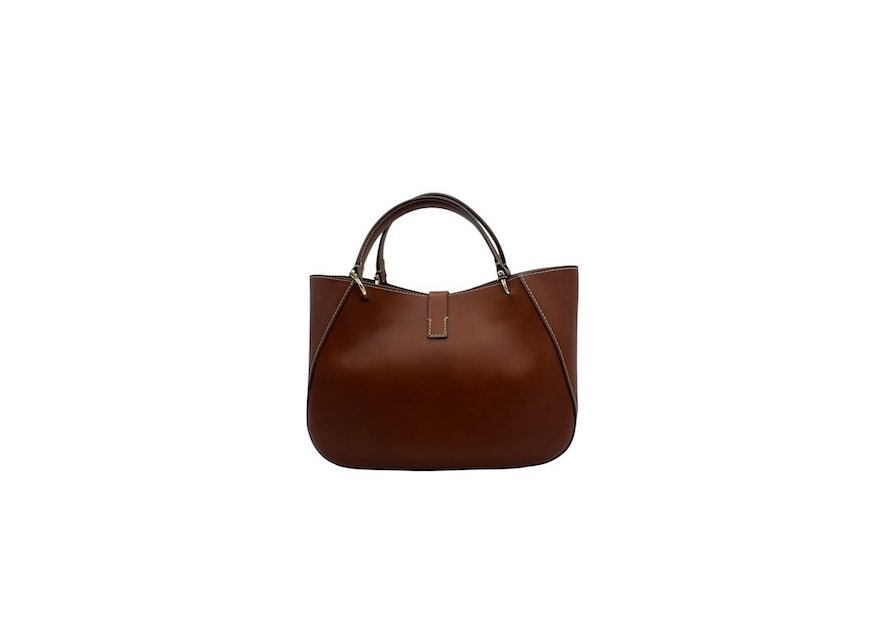 boldrini 06850 - CUIR DE VACHETTE - GOLDE petit cabas en cuir Sacs à mains