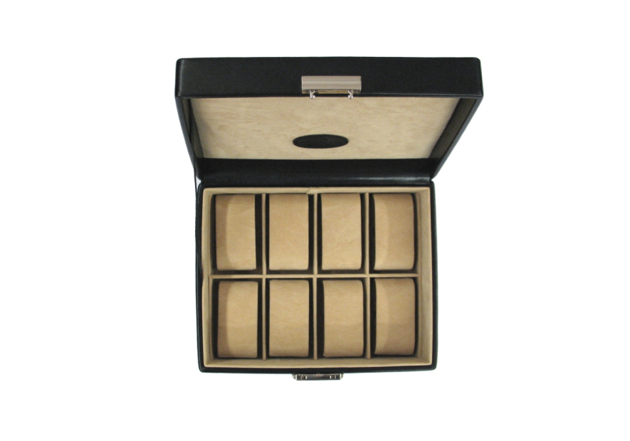 Steinmann 3679 - POLYURÉTHANE - NOIR windrose - merino - coffret 8 montres