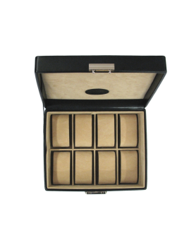 Steinmann 3679 - POLYURÉTHANE - NOIR windrose - merino - coffret 8 montres