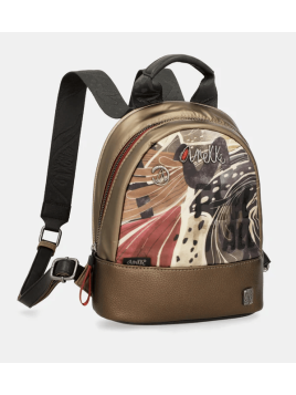 Anekke 39775-185 - POLYURÉTHANE - DORÉ sac à dos de ville Sac business