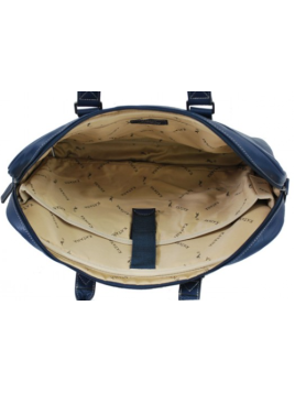 Katana 69357 - CUIR DE VACHETTE - MARIN 69357 Porte-documents