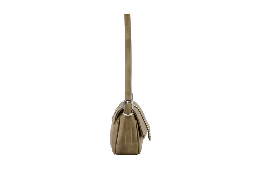 MIA &  JOY MJ2058 - POLYURÉTHANE - KAKI sac porté épaule à rabat Sac business