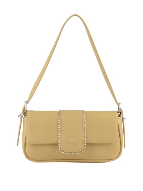 MIA &  JOY MJ2058 - POLYURÉTHANE - BEIGE sac porté épaule à rabat sacs-a-mains