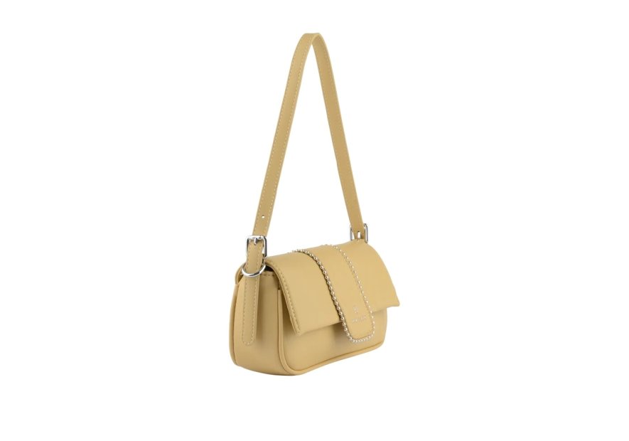 MIA &  JOY MJ2058 - POLYURÉTHANE - BEIGE sac porté épaule à rabat Sac business