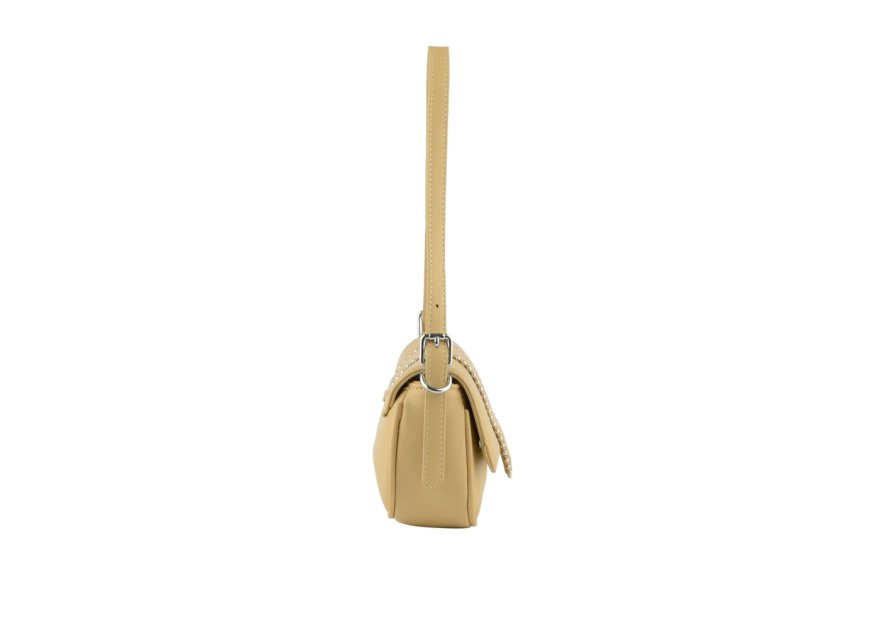 MIA &  JOY MJ2058 - POLYURÉTHANE - BEIGE sac porté épaule à rabat Sac business
