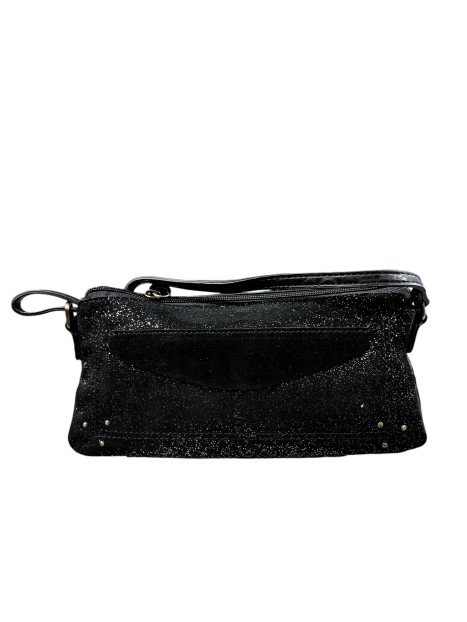 MIA &  JOY MJ2152 - CUIR/ TEP - NOIR petit porté travers Sac business