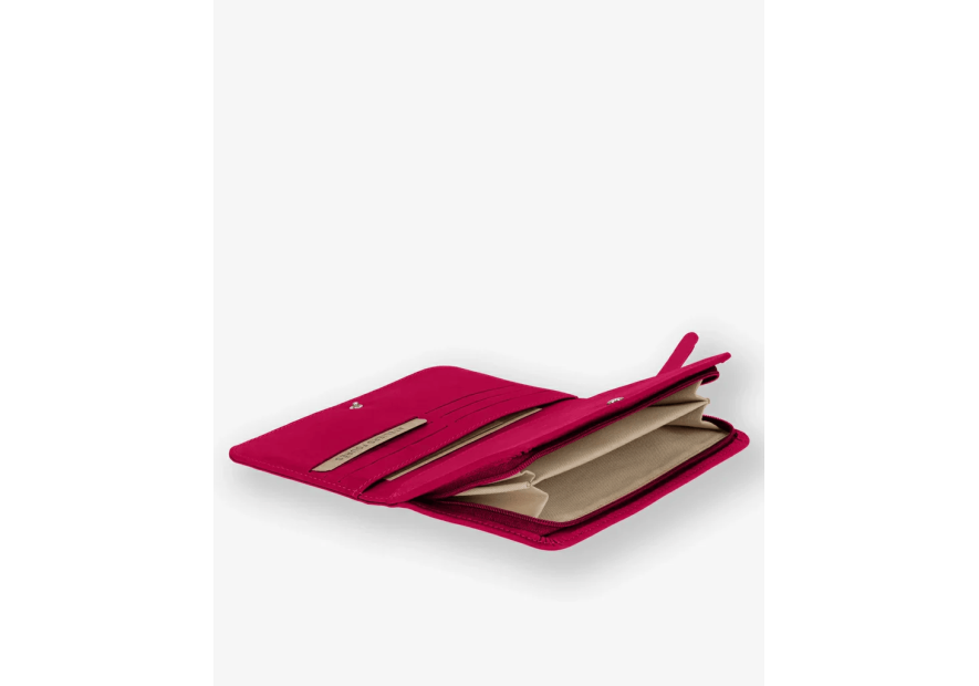 Les Ateliers Foures B64 - CUIR DE VACHETTE - HIBISCU portefeuille compagnon baroudeuse fourès pmpb femme