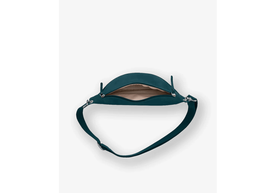 Les Ateliers Foures B125 - CUIR DE VACHETTE - PAON sac banane atalante medium banane