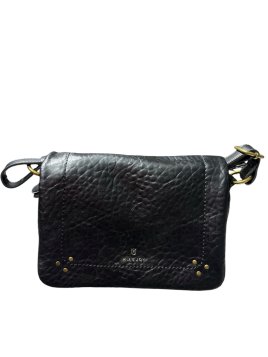 MIA &  JOY MJ2082 - POLYURÉTHANE - NOIR sac porté travers à rabat Sac business