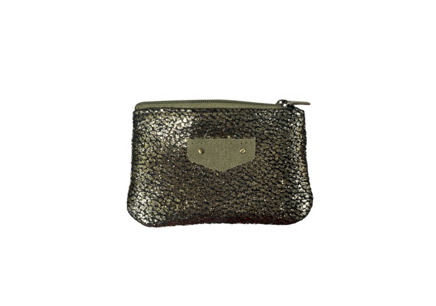 MIA &  JOY MJ2161 - CUIR/ TEP - KAKI porte monnaie simple zip betsy Porte-monnaie