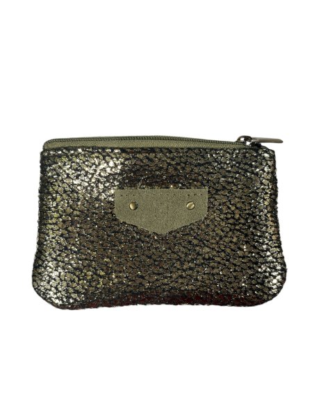 MIA &  JOY MJ2161 - CUIR/ TEP - KAKI porte monnaie simple zip betsy Porte-monnaie