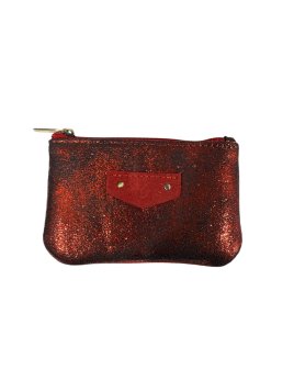 MIA &  JOY MJ2161 - CUIR/ TEP - ROUGE porte monnaie simple zip betsy Porte-monnaie