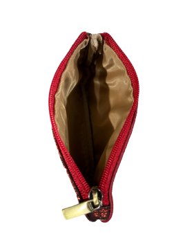 MIA &  JOY MJ2161 - CUIR/ TEP - ROUGE porte monnaie simple zip betsy Porte-monnaie