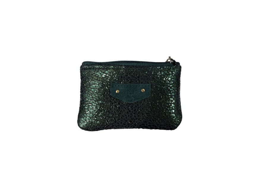 MIA &  JOY MJ2161 - CUIR/ TEP - FORÊT porte monnaie simple zip betsy Porte-monnaie