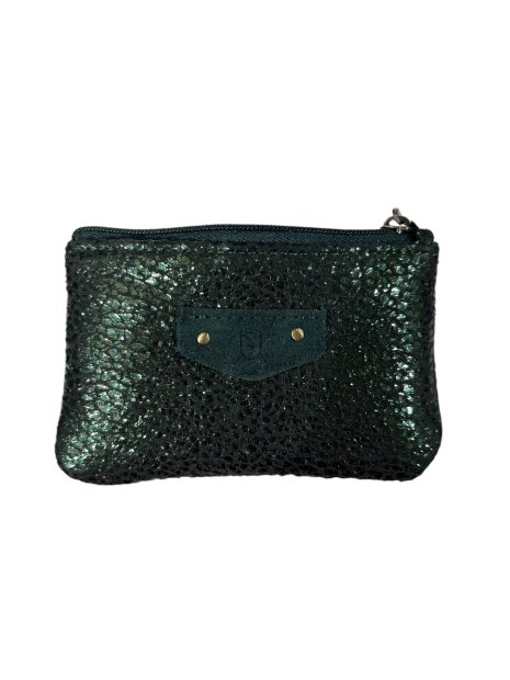 MIA &  JOY MJ2161 - CUIR/ TEP - FORÊT porte monnaie simple zip betsy porte-monnaie-femme