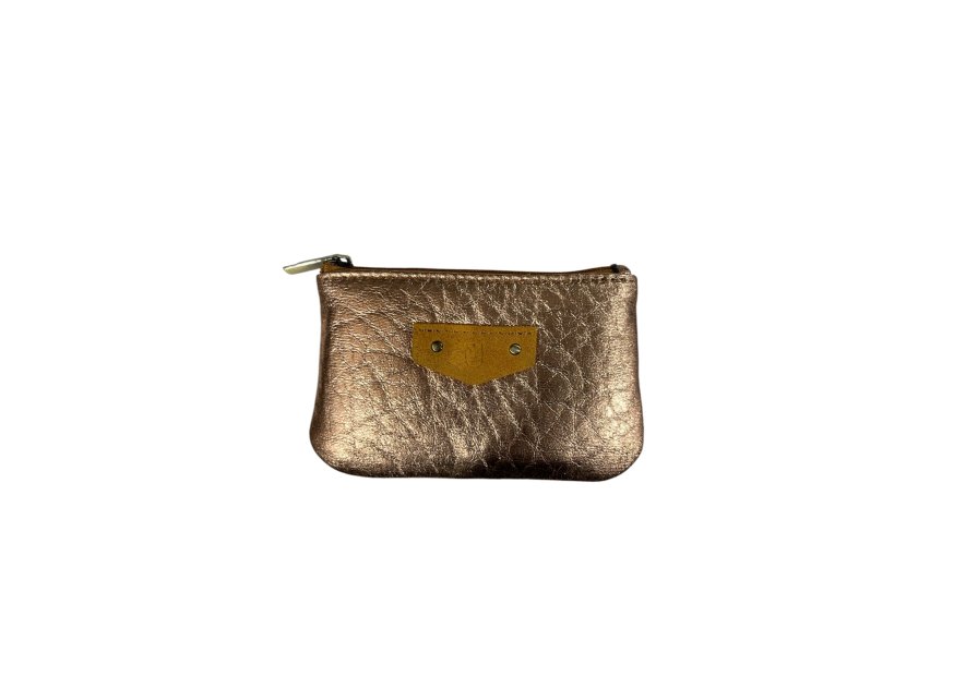 MIA &  JOY MJ2161 - CUIR/ TEP - OR porte monnaie simple zip betsy Porte-monnaie