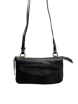 Francinel MJ2150 - CUIR/TEP - NOIR sac trotteur plat poche rabat mia Sac business