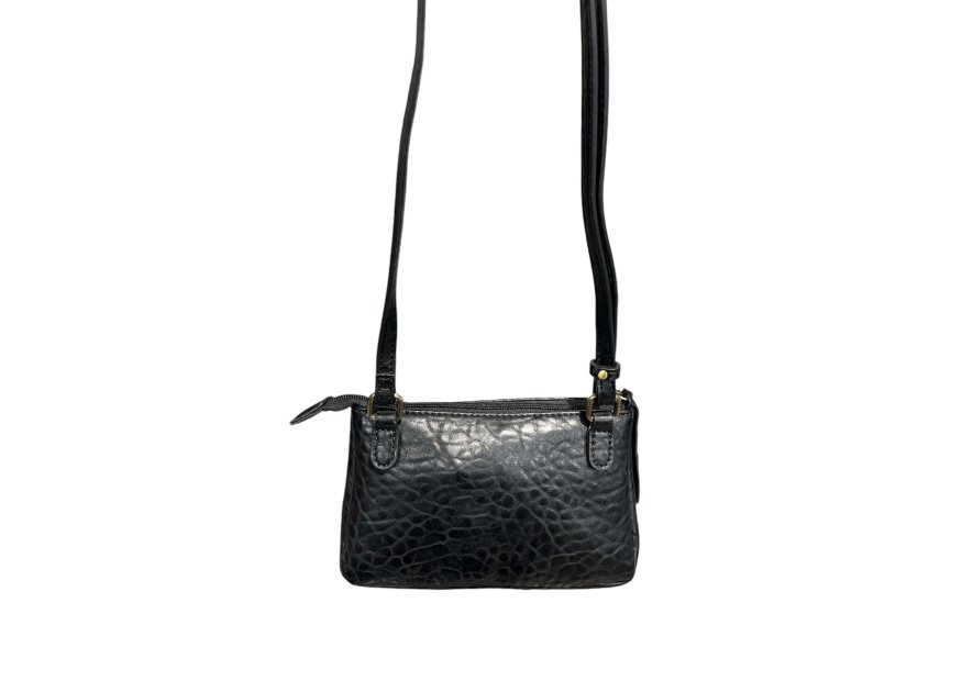 Francinel MJ2150 - CUIR/TEP - NOIR sac trotteur plat poche rabat mia Sac business