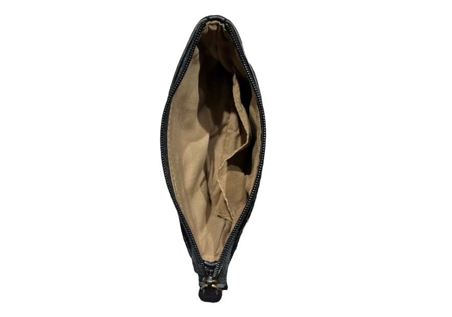 Francinel MJ2150 - CUIR/TEP - NOIR sac trotteur plat poche rabat mia Sac business