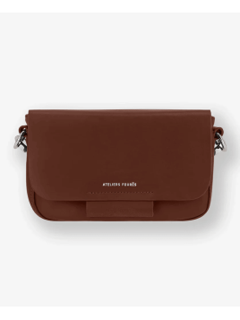 Les Ateliers Foures H200 - CUIR DE VACHETTE - FAUVE sac à rabat calista Sac business