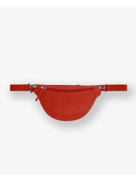 Les Ateliers Foures B125 - CUIR DE VACHETTE - ORANGE sac banane atalante medium banane