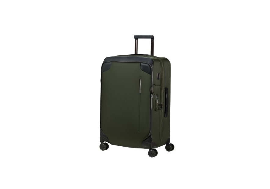 Samsonite 149844 - NYLON/CUIR - VERT FÔRET valise 67cm splendix Valises