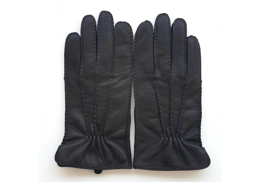 Poujade 5504DC - CERF - NOIR gants homme poujade cerf marc Gants